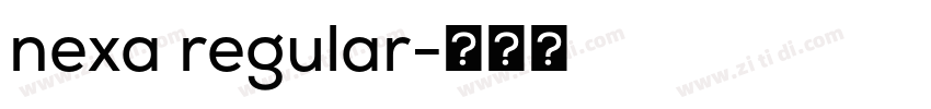 nexa regular字体转换